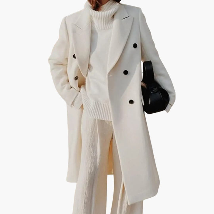 Patricia - Women’s Coat with Lapel Collar