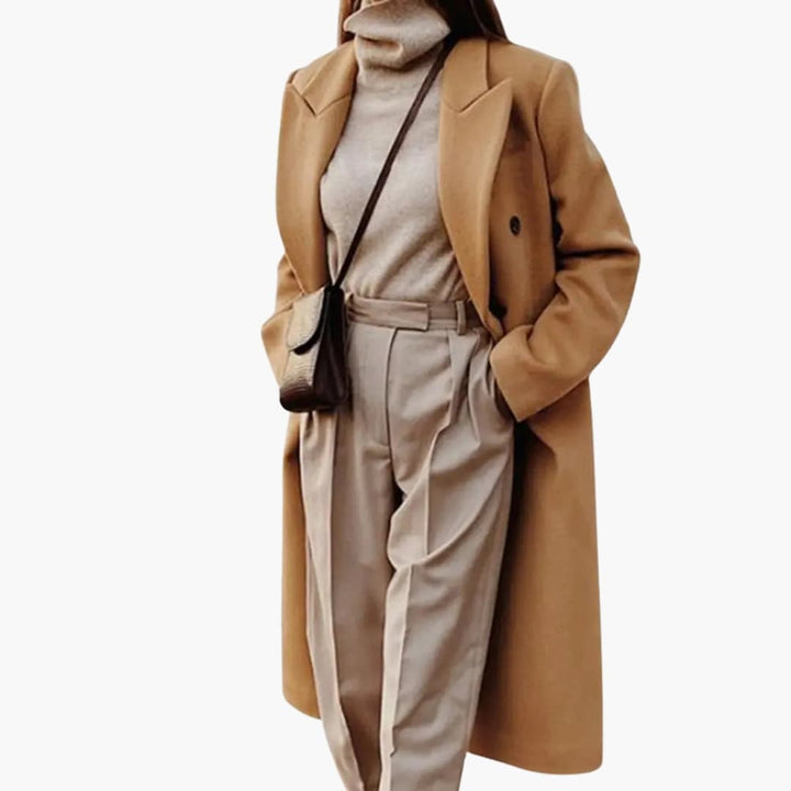 Patricia - Women’s Coat with Lapel Collar