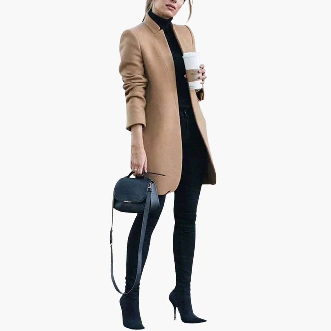 Women’s Coat with Open Front - Addison Fashion