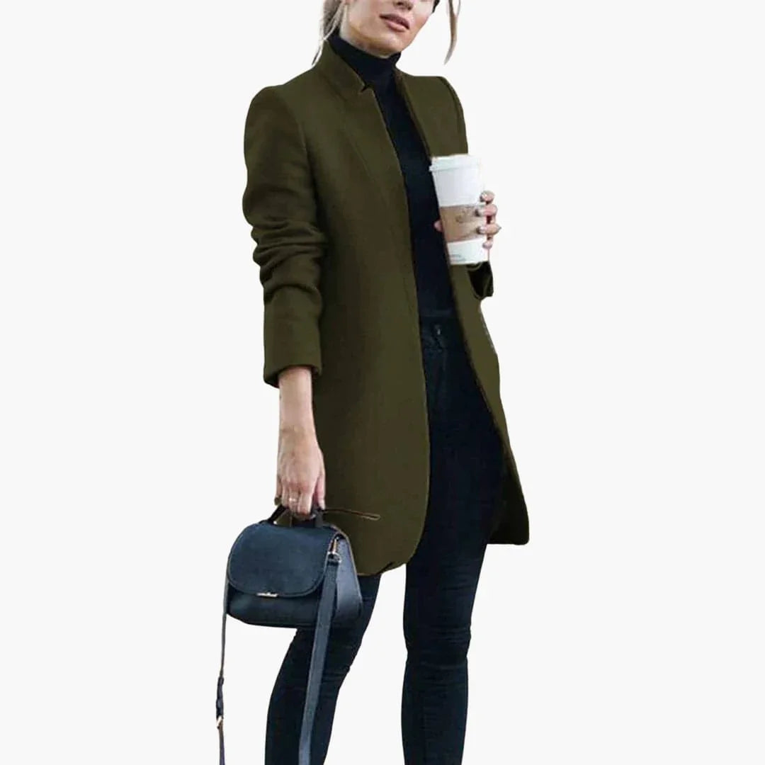 Women’s Coat with Open Front - Addison Fashion