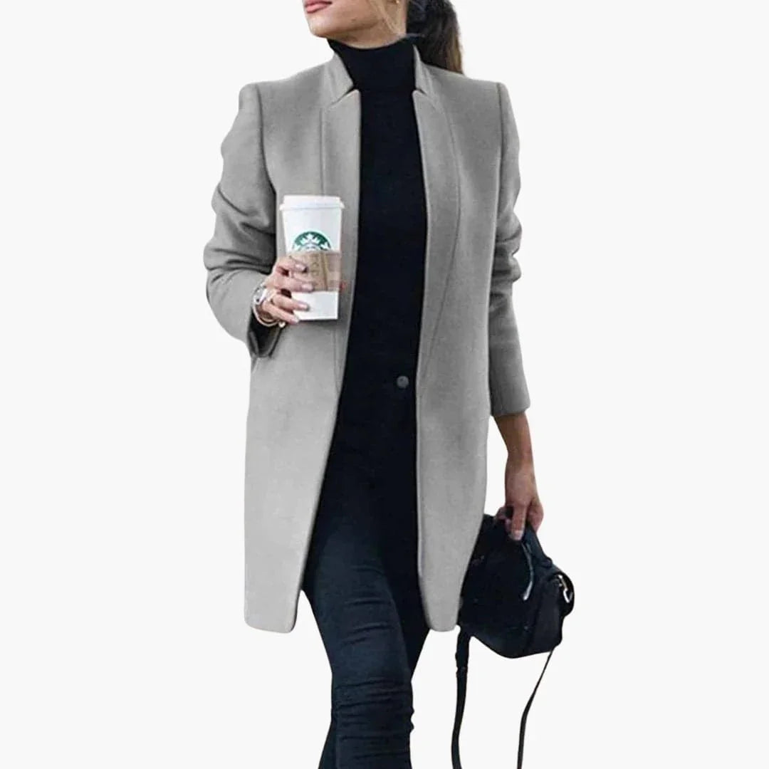 Women’s Coat with Open Front - Addison Fashion