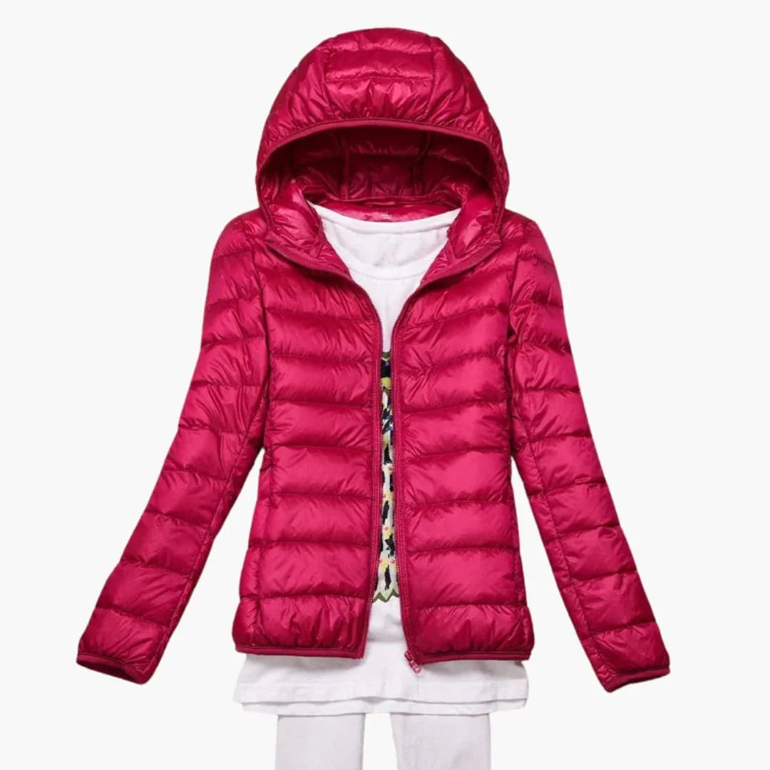 Women’s Hooded Jacket with Zip Front - Addison Fashion