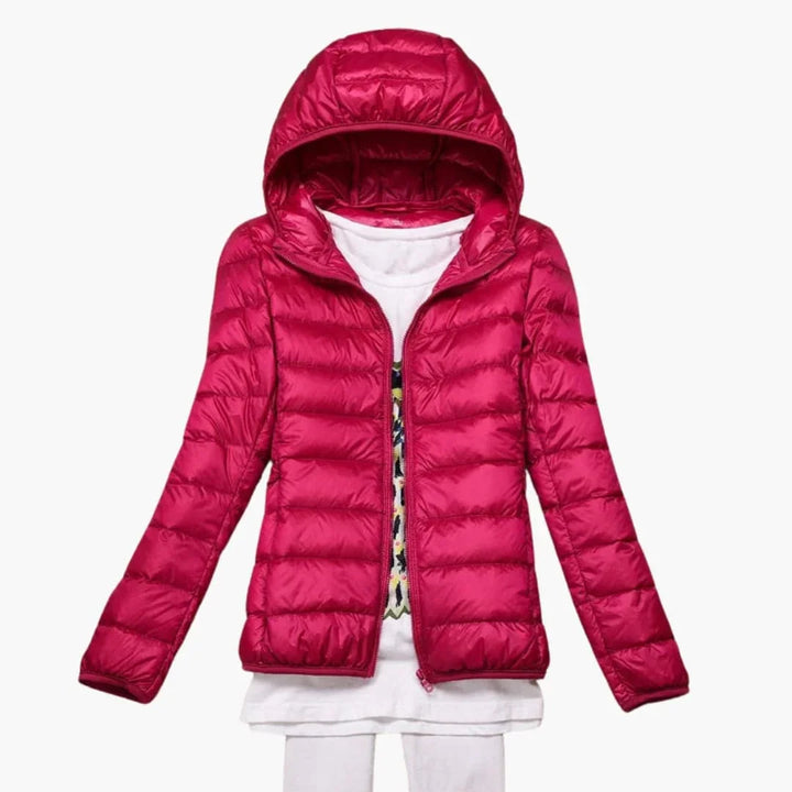 Women’s Hooded Jacket with Zip Front - Addison Fashion