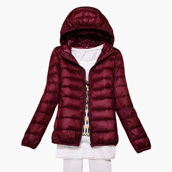 Women’s Hooded Jacket with Zip Front - Addison Fashion