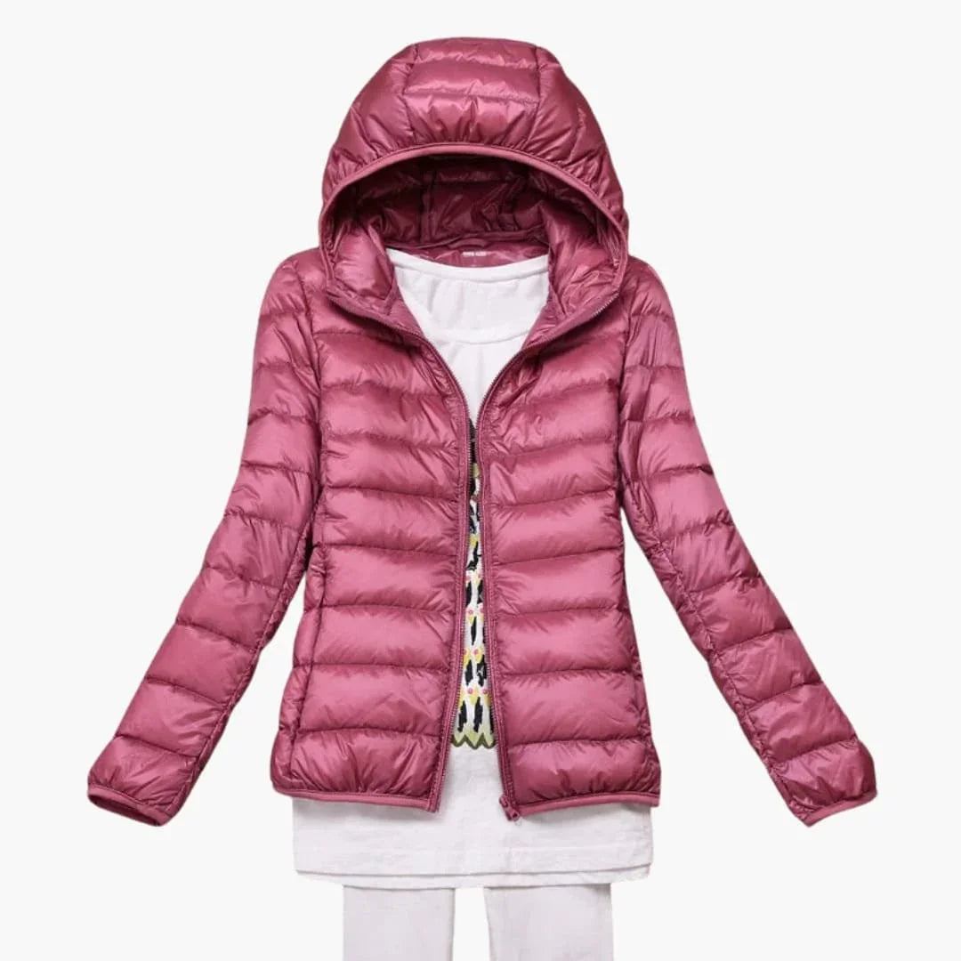 Women’s Hooded Jacket with Zip Front - Addison Fashion