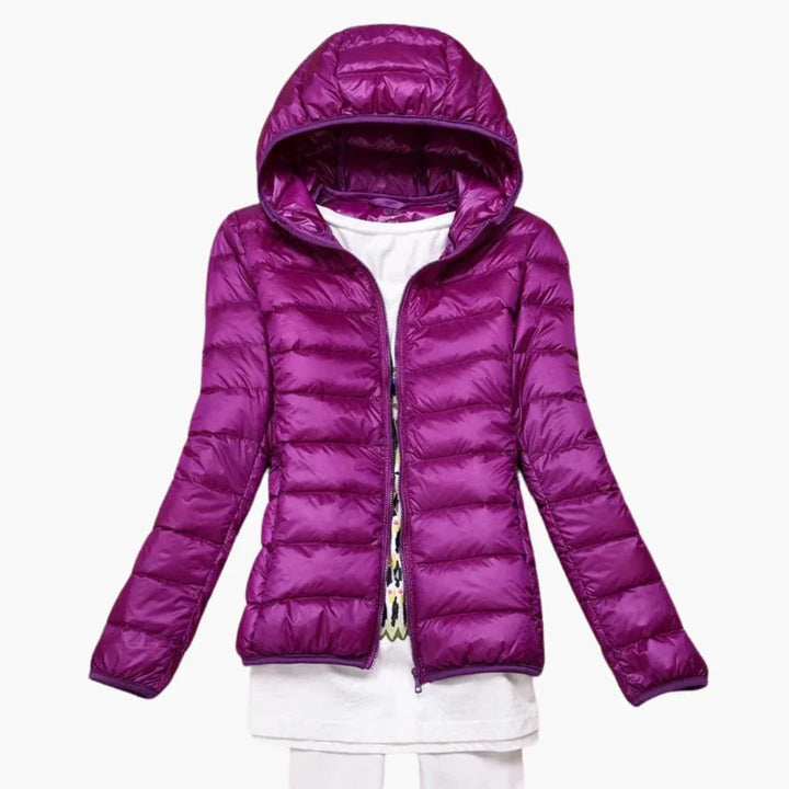 Women’s Hooded Jacket with Zip Front - Addison Fashion