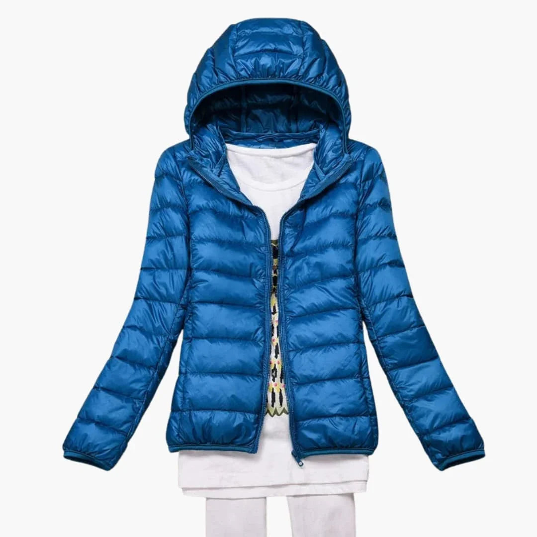 Women’s Hooded Jacket with Zip Front - Addison Fashion