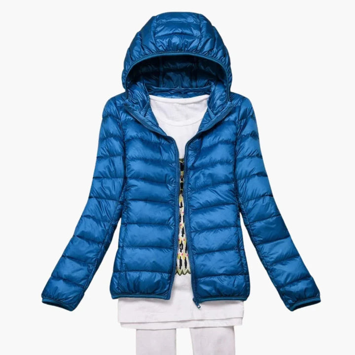 Women’s Hooded Jacket with Zip Front - Addison Fashion