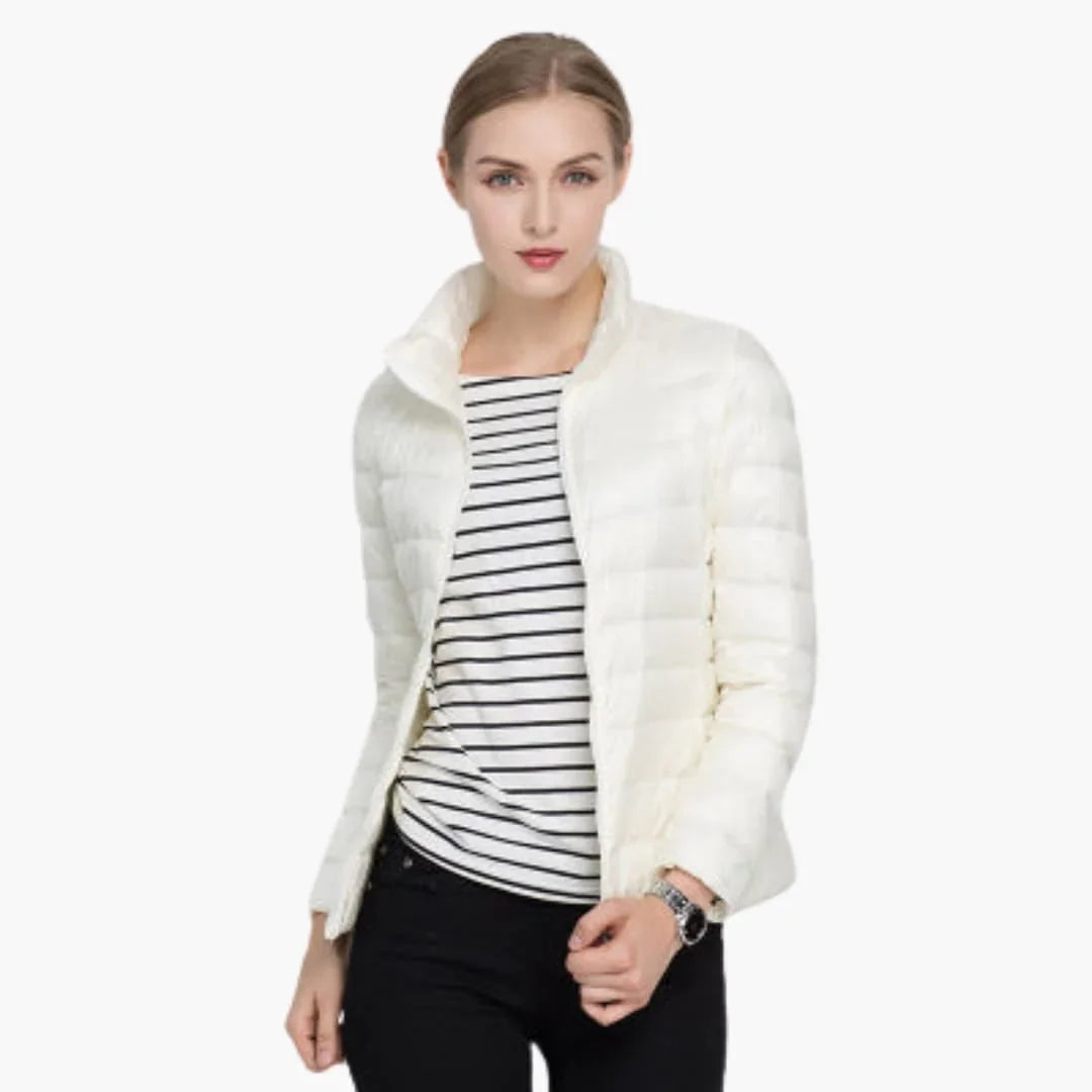 Women’s Jacket with Front Zipper - Addison Fashion