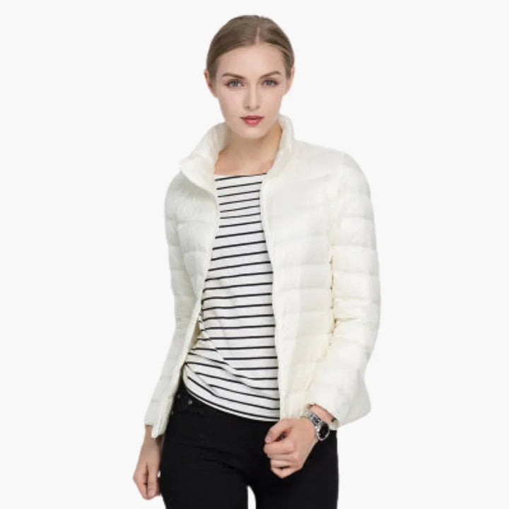 Women’s Jacket with Front Zipper - Addison Fashion