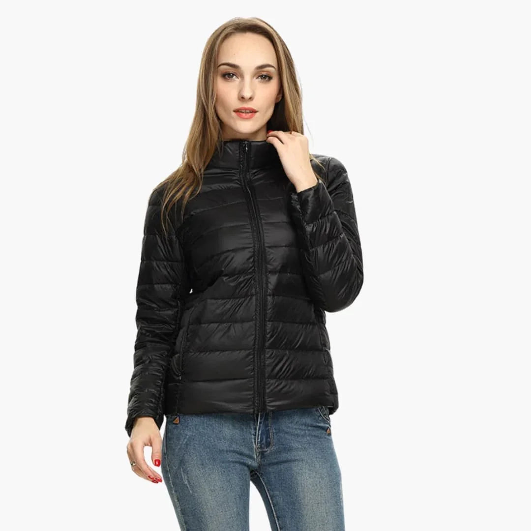 Women’s Jacket with Front Zipper - Addison Fashion