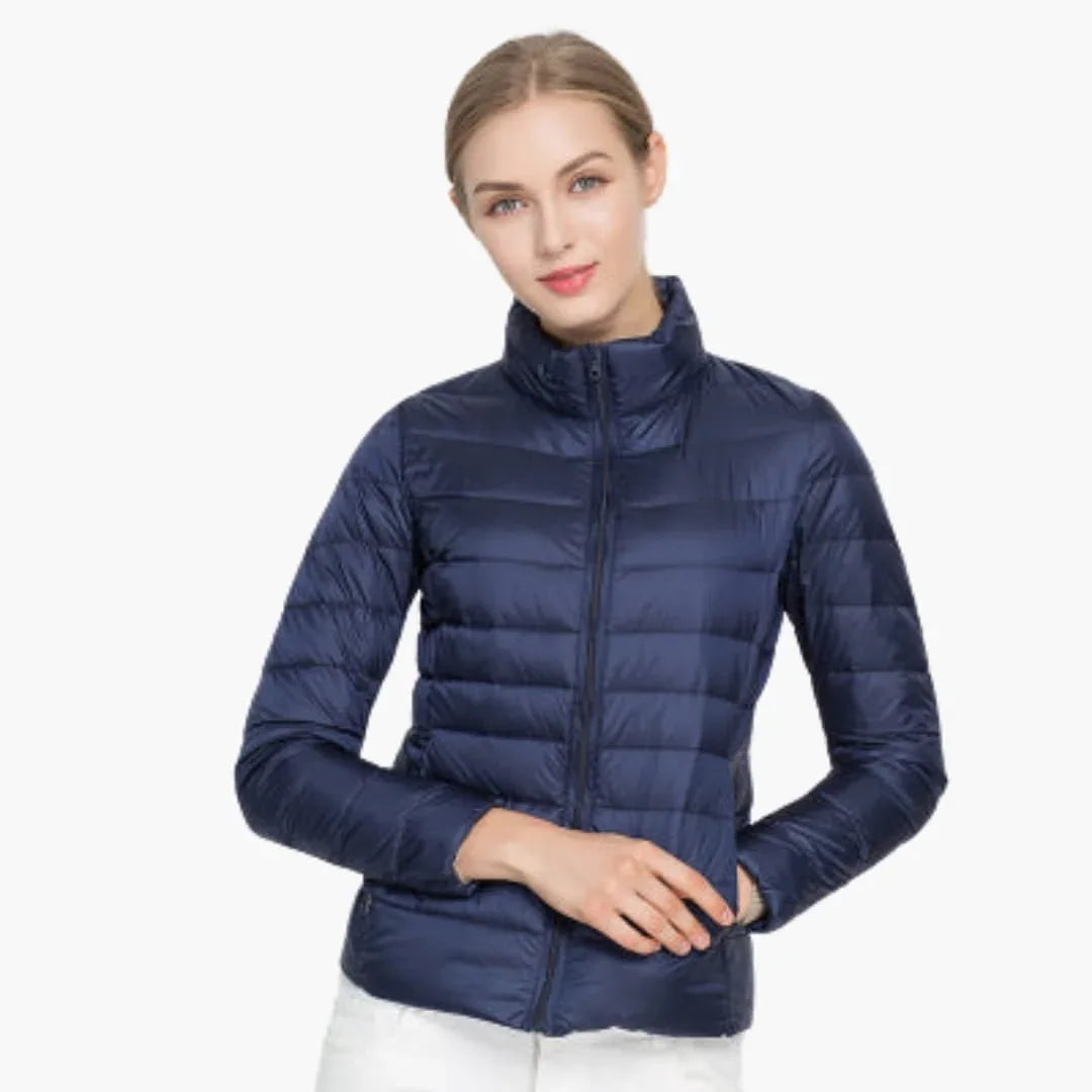 Women’s Jacket with Front Zipper - Addison Fashion
