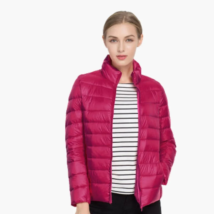 Women’s Jacket with Front Zipper - Addison Fashion