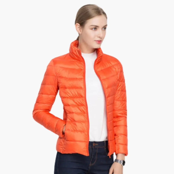 Women’s Jacket with Front Zipper - Addison Fashion