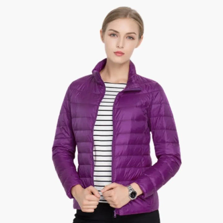 Women’s Jacket with Front Zipper - Addison Fashion