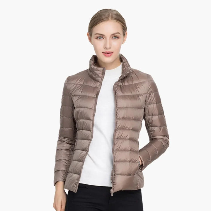 Women’s Jacket with Front Zipper - Addison Fashion