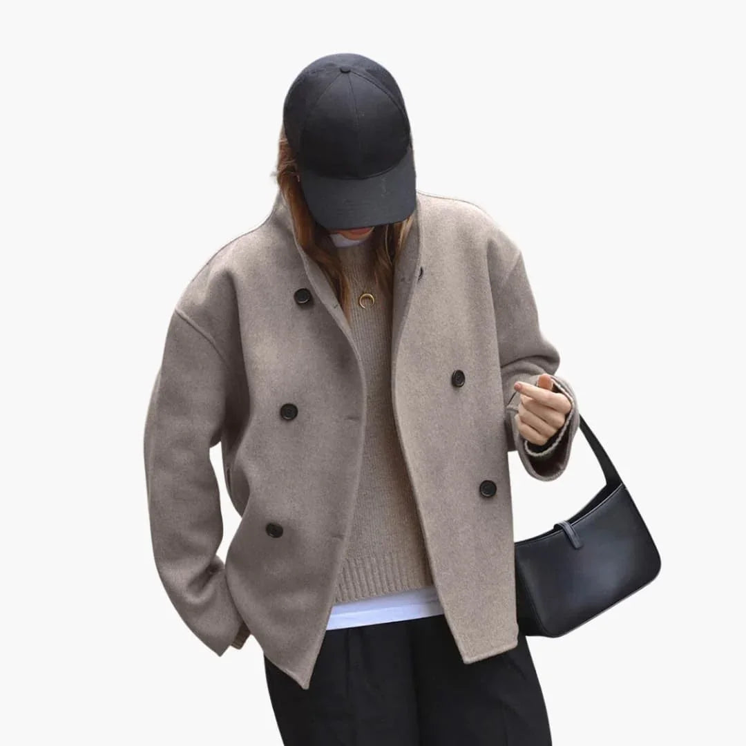 Women’s Jacket with Stand Collar - Addison Fashion