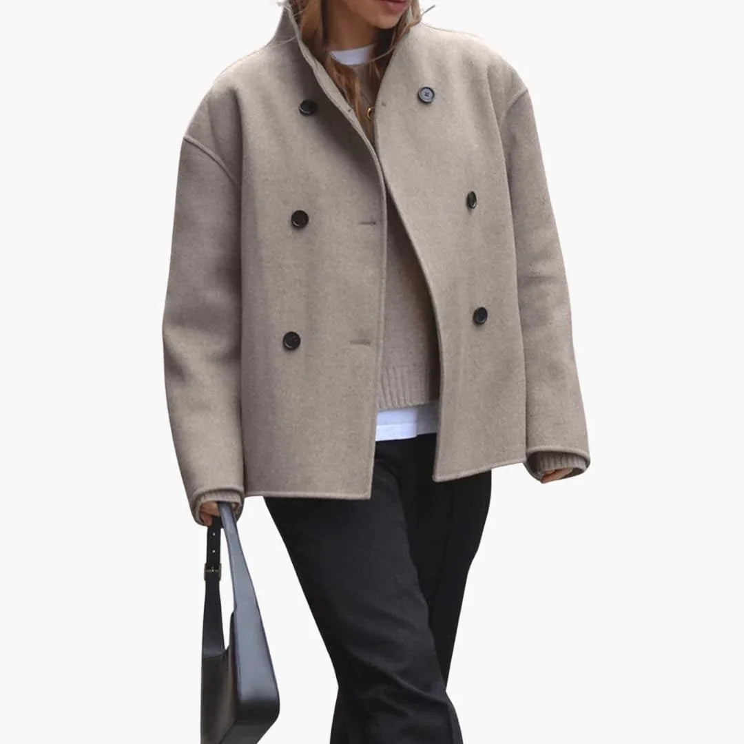 Women’s Jacket with Stand Collar - Addison Fashion