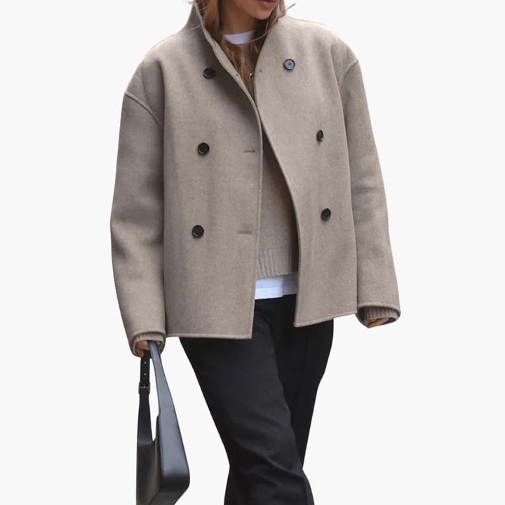 Women’s Jacket with Stand Collar - Addison Fashion