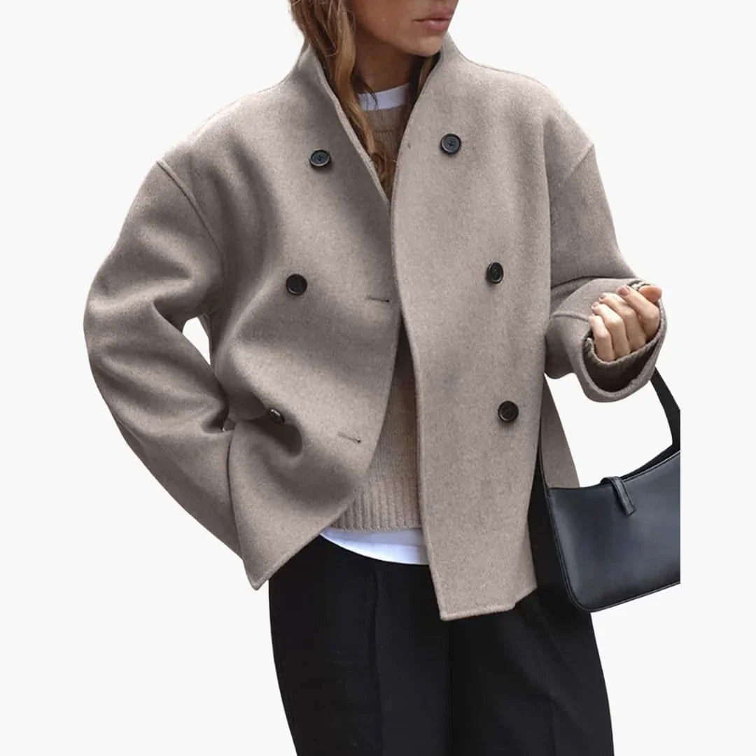 Women’s Jacket with Stand Collar - Addison Fashion