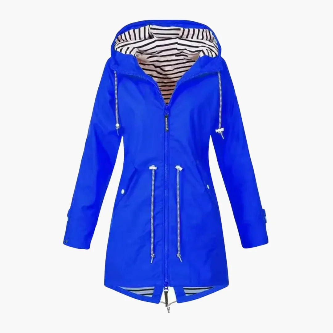 Women’s Rain Jacket with Hood - Addison Fashion