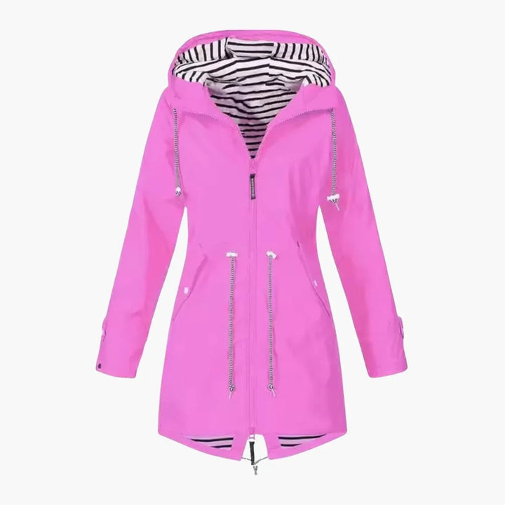 Women’s Rain Jacket with Hood - Addison Fashion