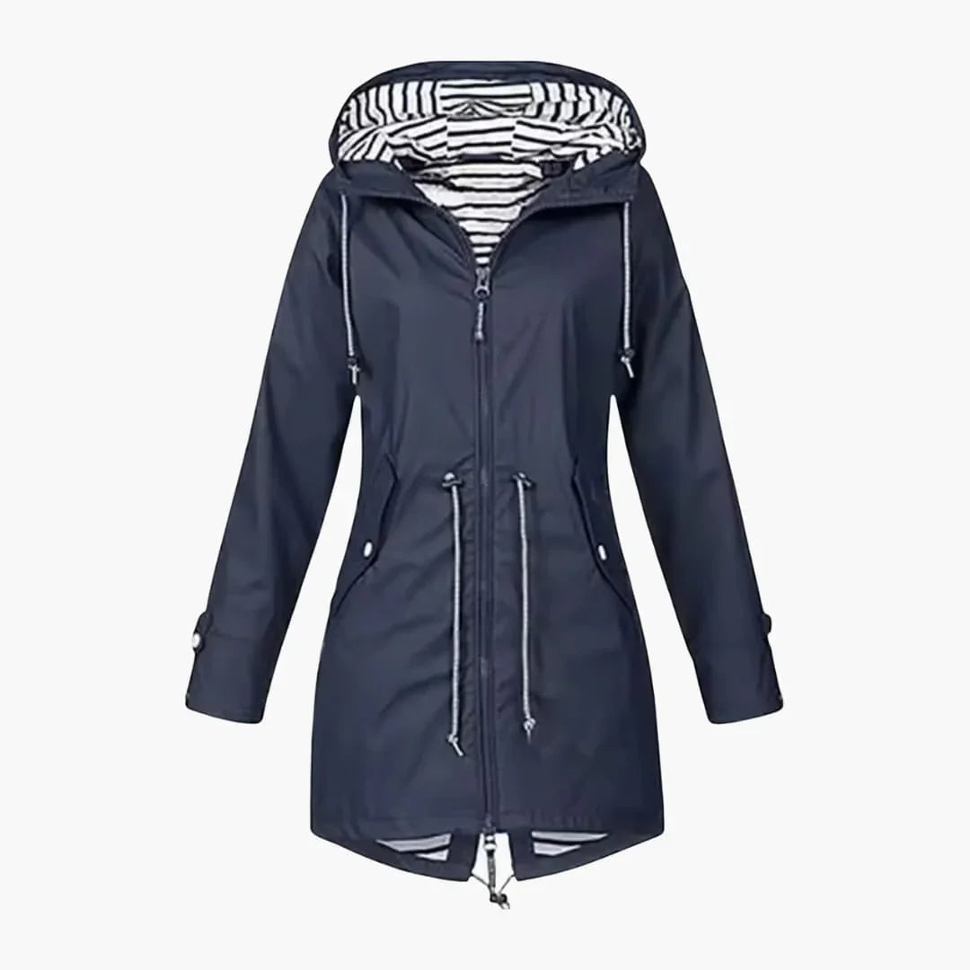 Women’s Rain Jacket with Hood - Addison Fashion