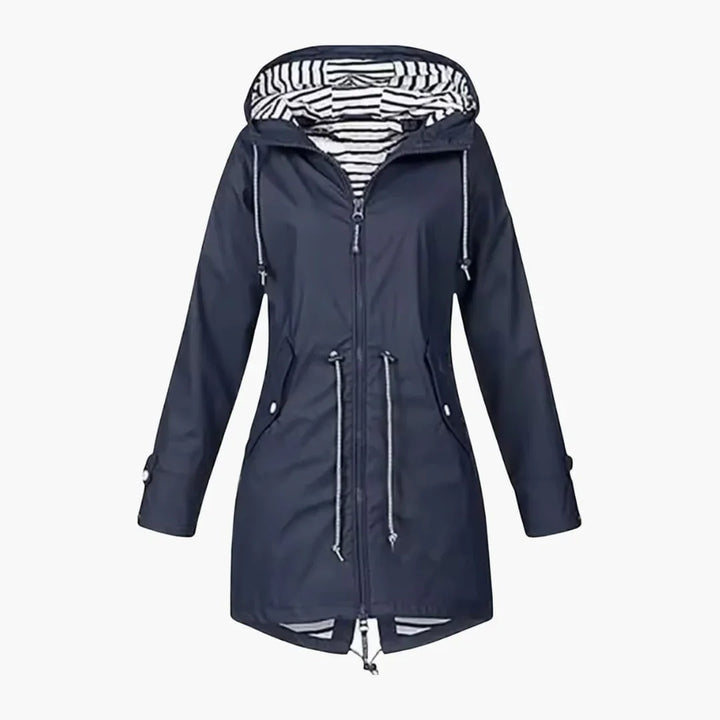Women’s Rain Jacket with Hood - Addison Fashion