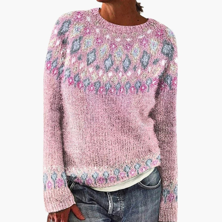 Women’s Sweater with Crew Neck - Addison Fashion