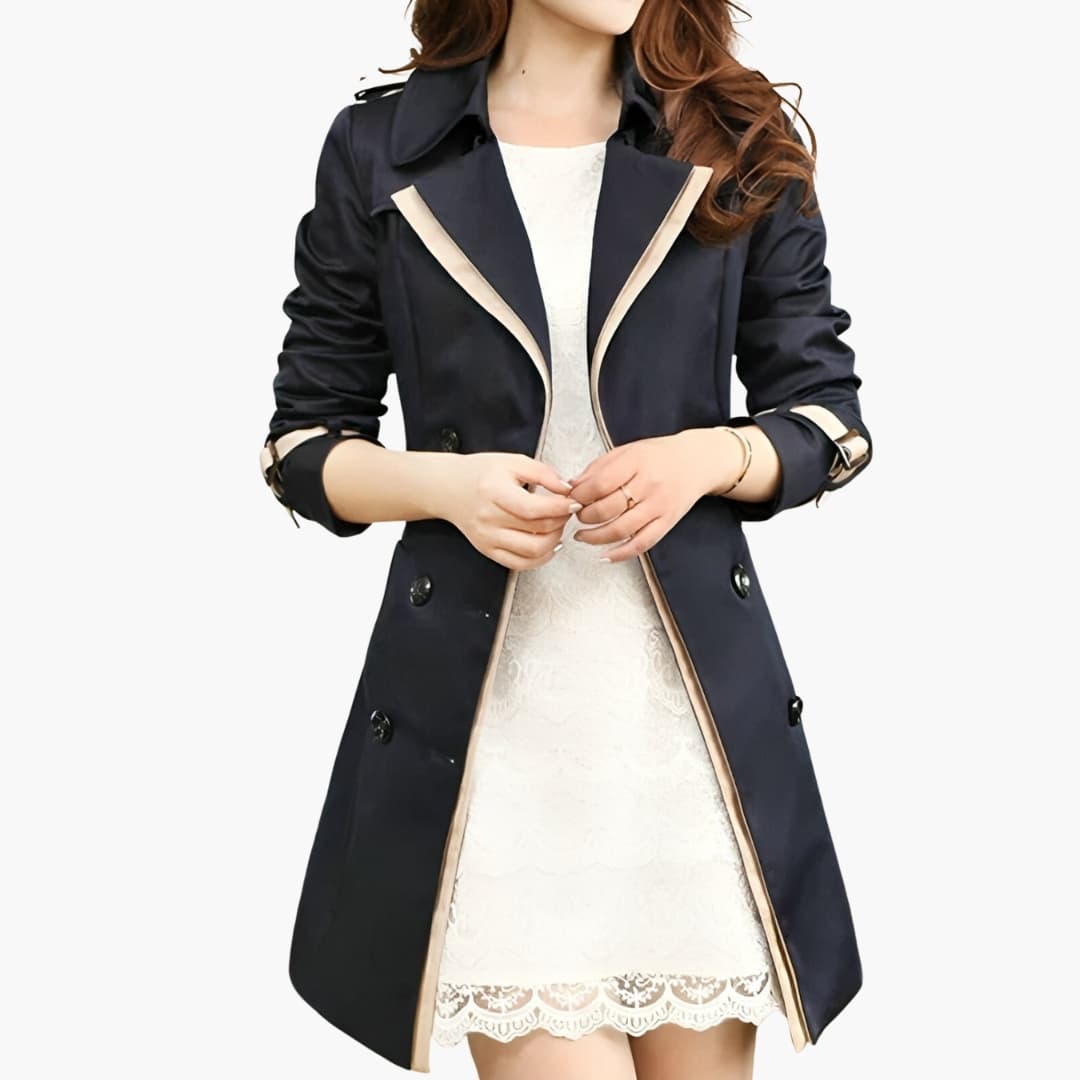 Rosalie - Women’s Trench Coat with Belt