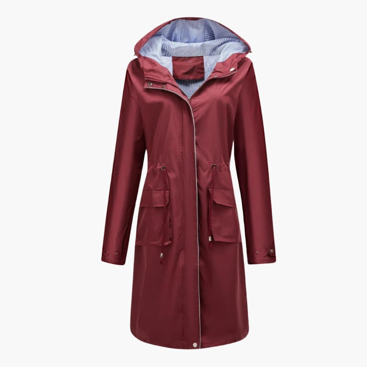 Trixy - Women’s Trench Coat with Hood