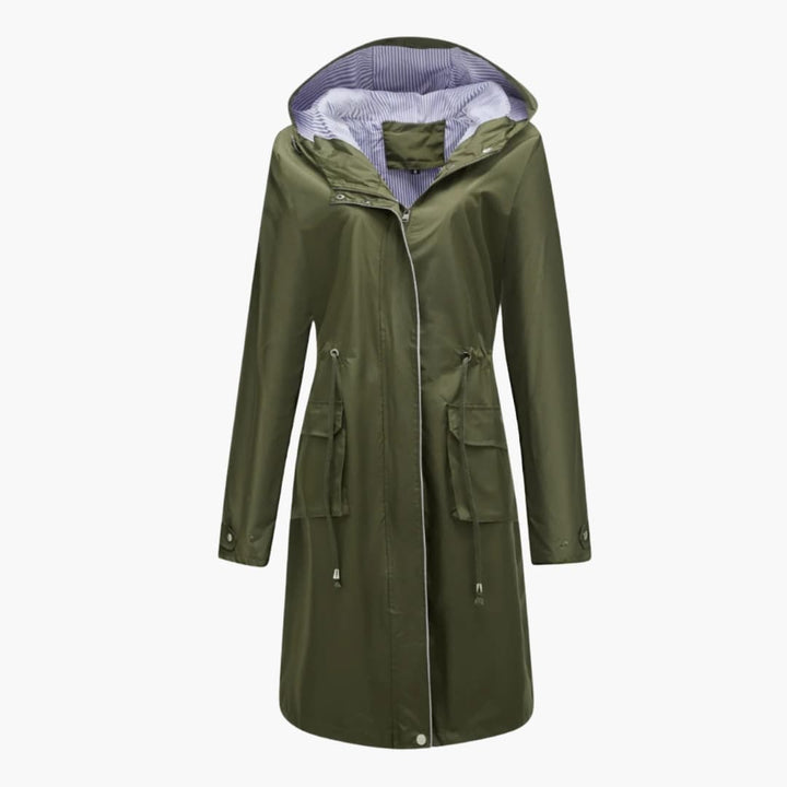 Trixy - Women’s Trench Coat with Hood