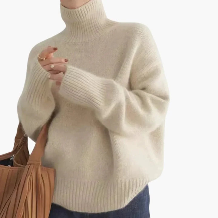 Debbie - Women’s Turtleneck Sweater with Long Sleeves